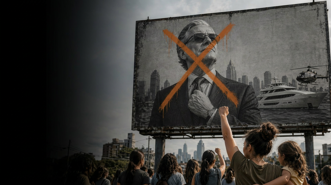 Billboard protest